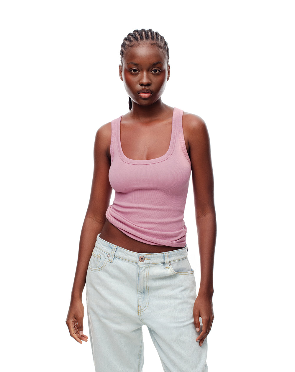 Camiseta esqueleto slim algodón rosa mujer