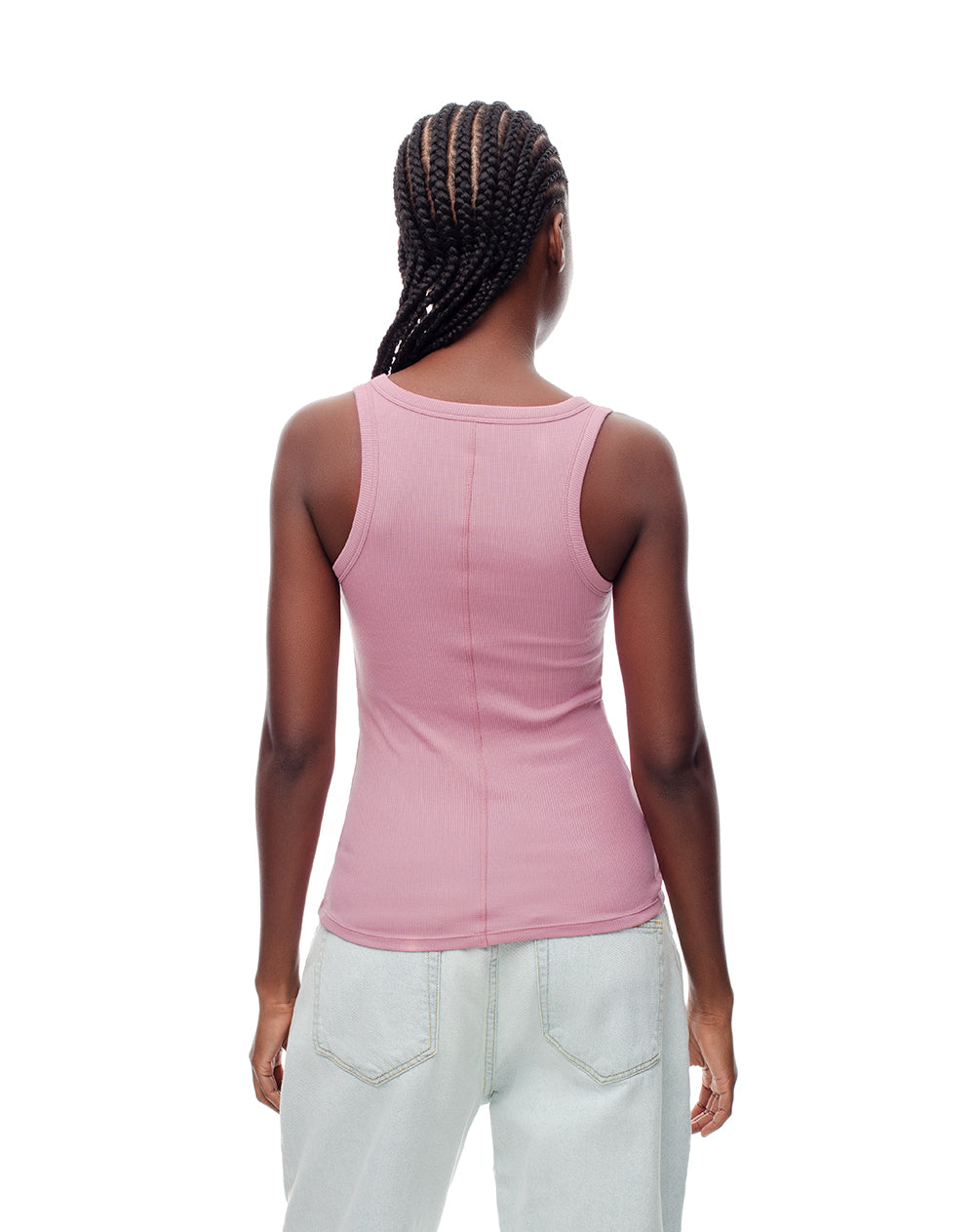 Camiseta esqueleto slim algodón rosa mujer