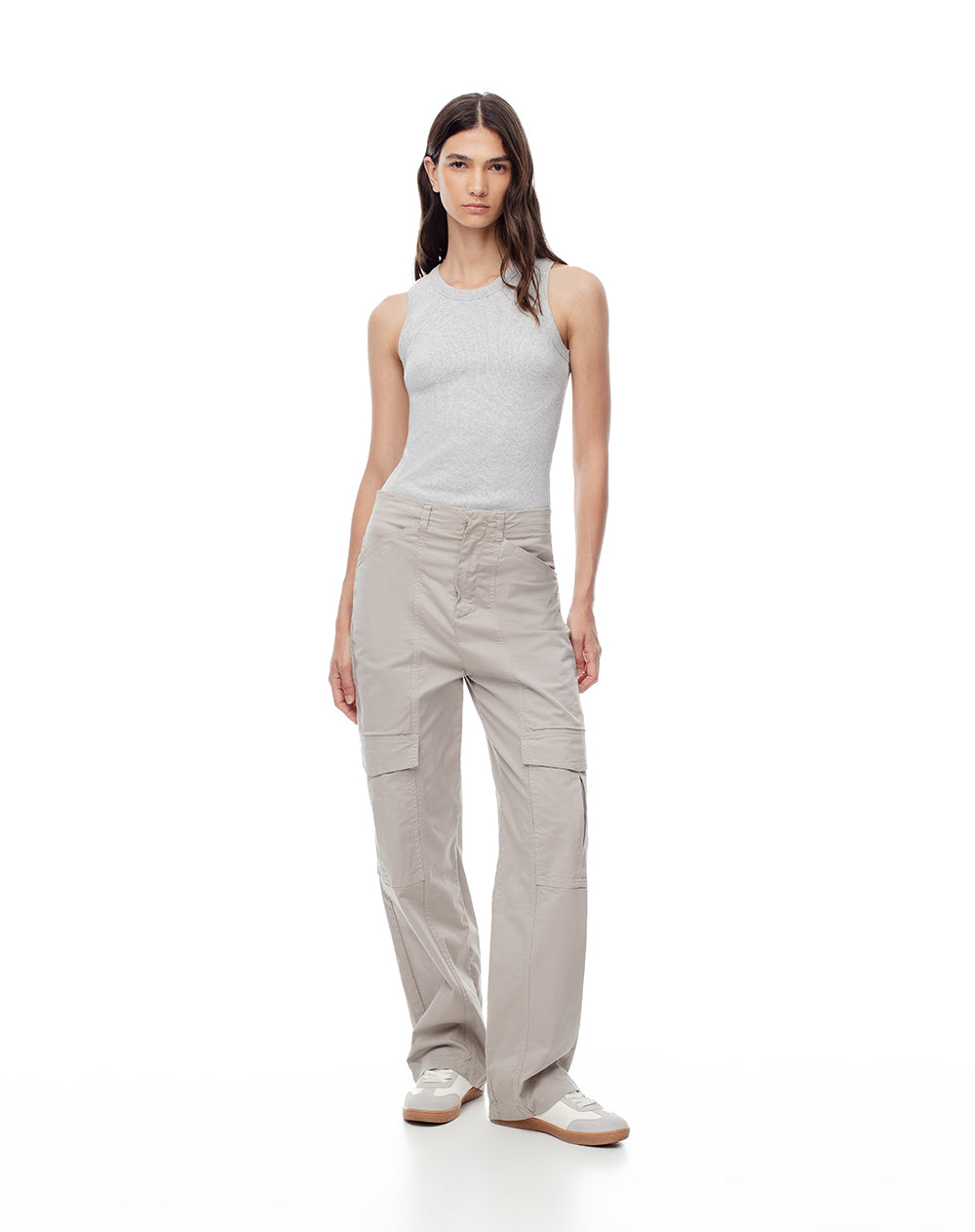 Camiseta Pauli slim fit gris jaspeada