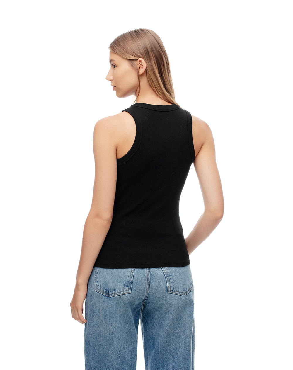 Camiseta esqueleto slim algodón negra mujer