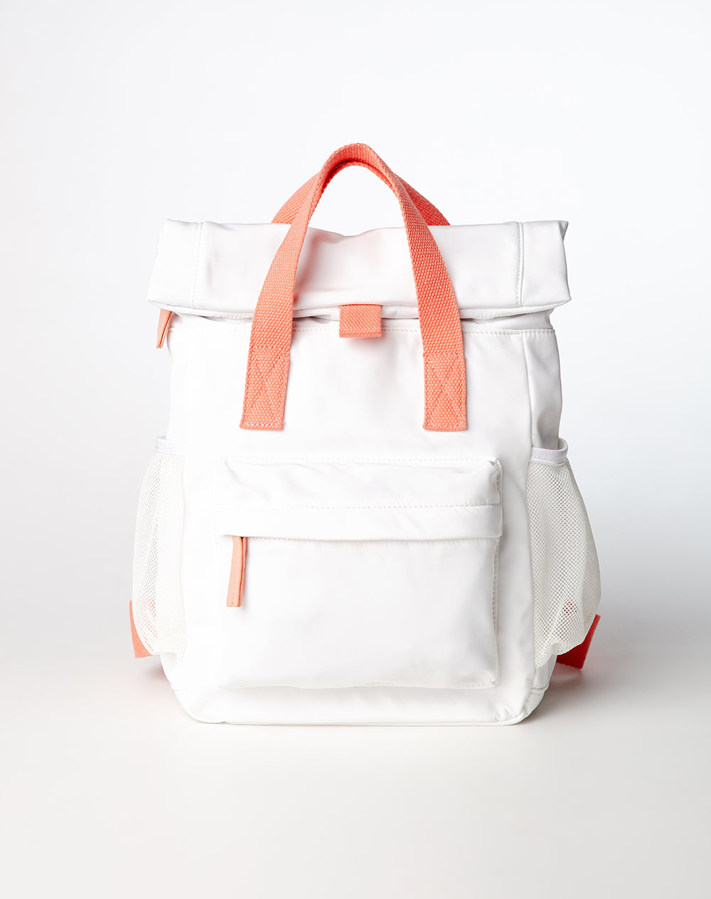 Mochila tipo drawstring blanco niña