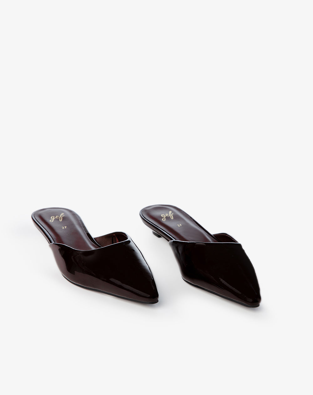 Zapatos tipo mule vino tinto mujer