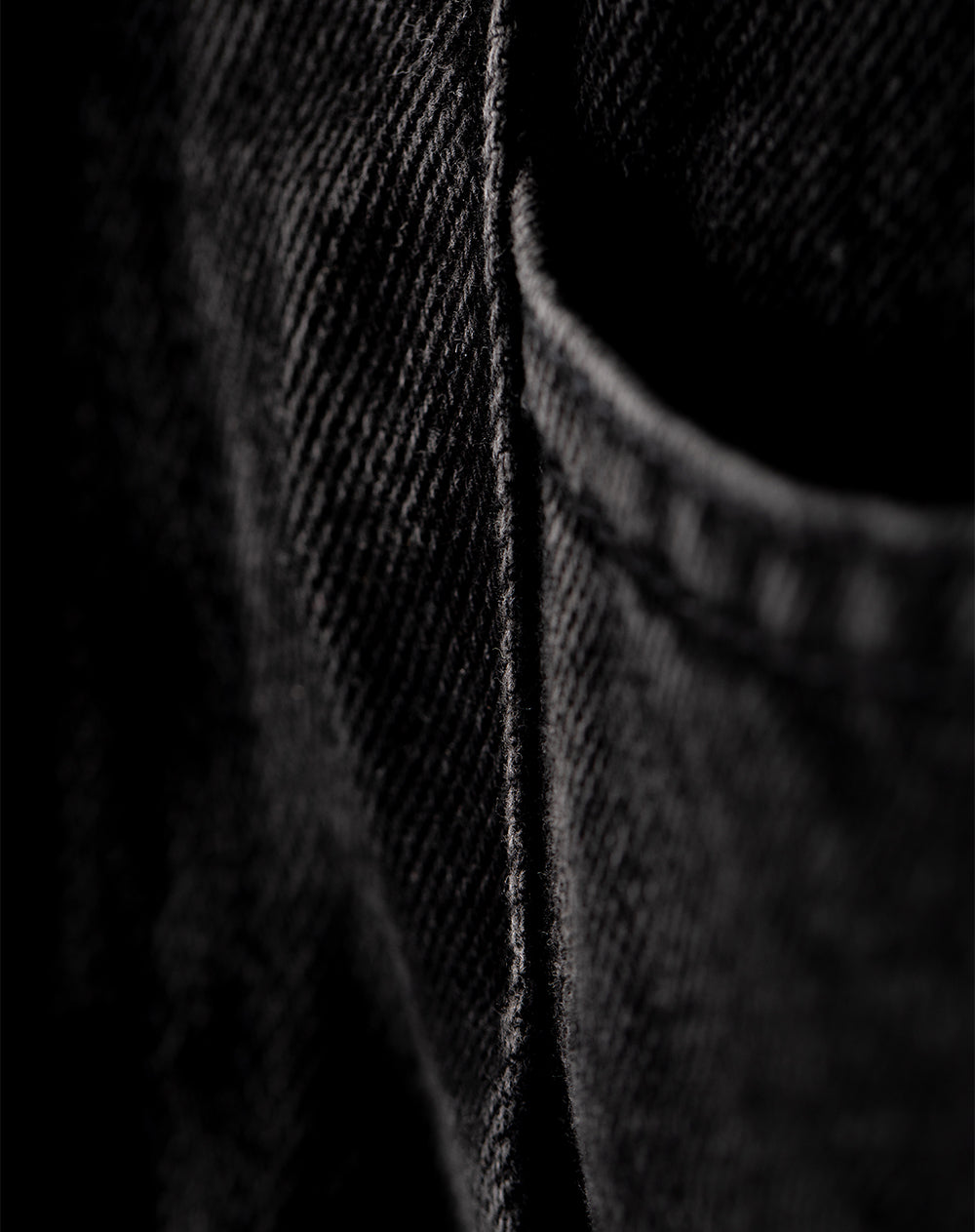 Jean baggy tiro medio negro mujer