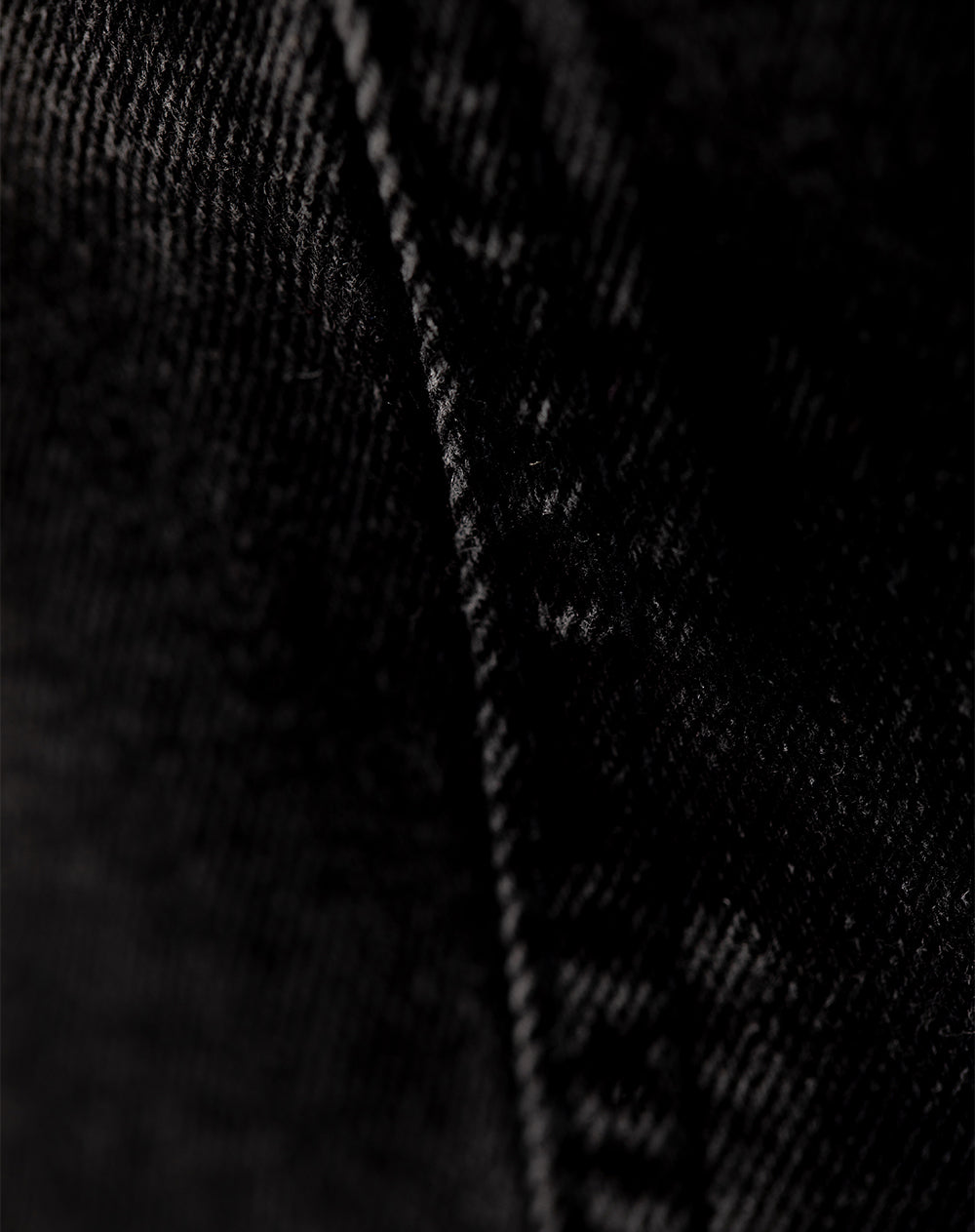 Crop top slim denim negro mujer