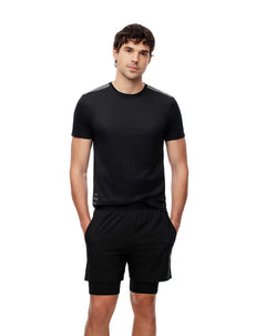 Pantaloneta deportiva ciclista interno negra hombre