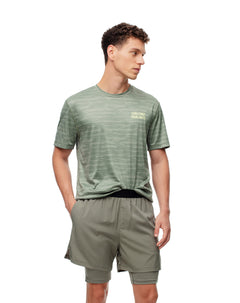 Pantaloneta deportiva ciclista interno verde hombre