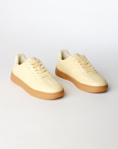 Tenis casuales amarillos niña