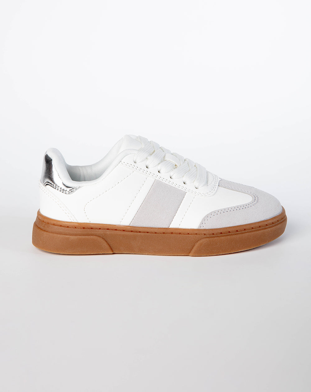 Tenis casuales blancos niña