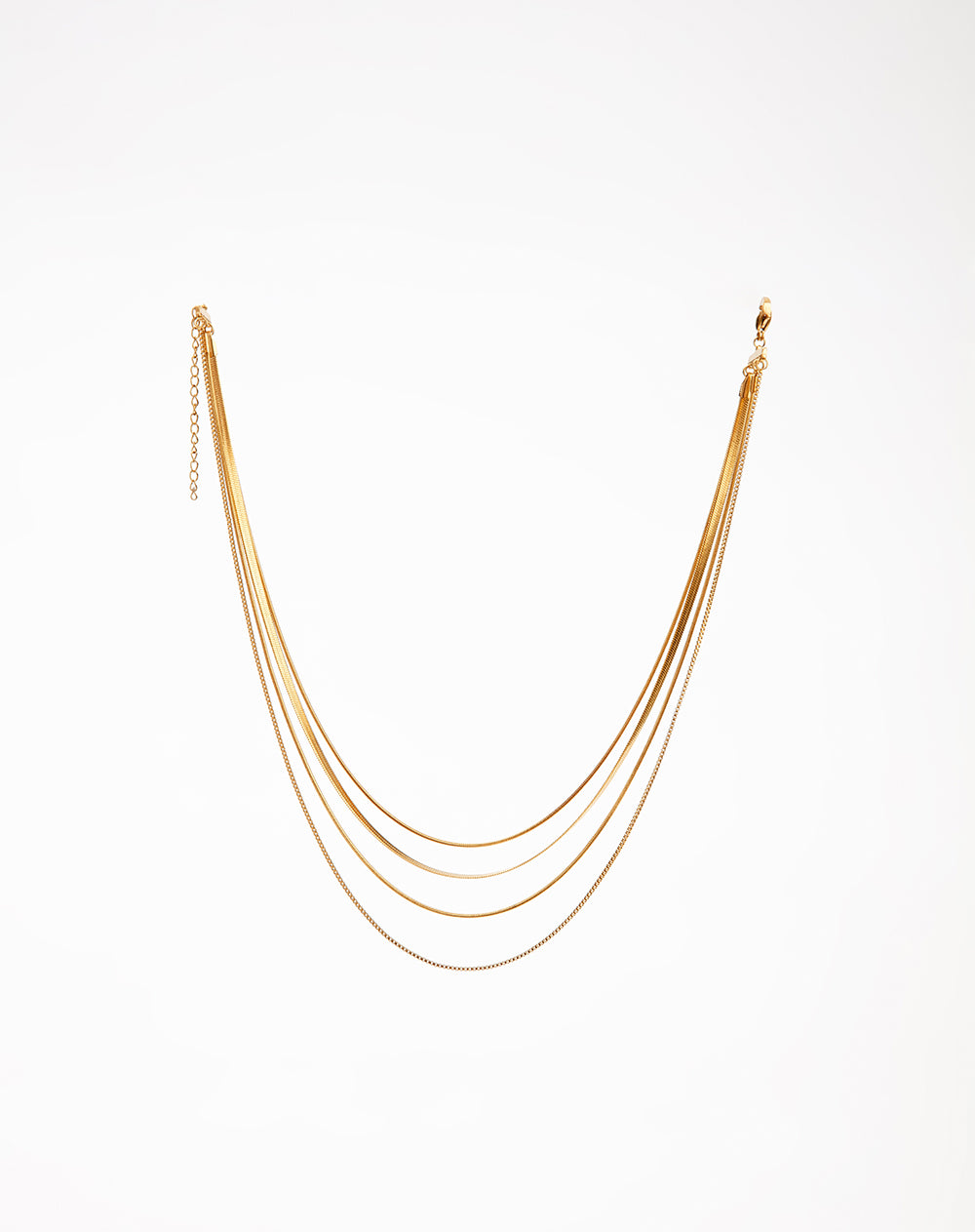 Collar multicadena dorado