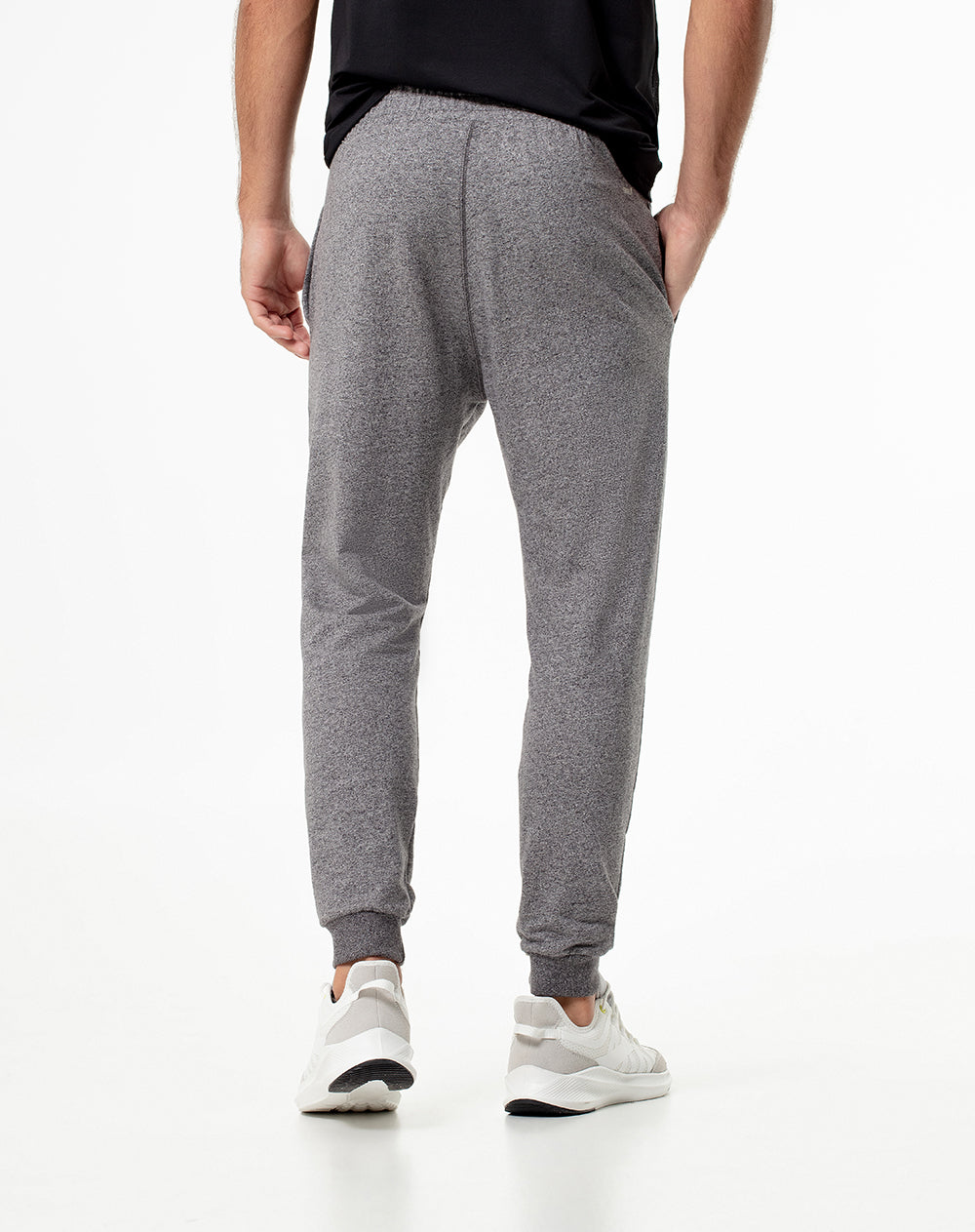 Jogger slim algodón gris hombre