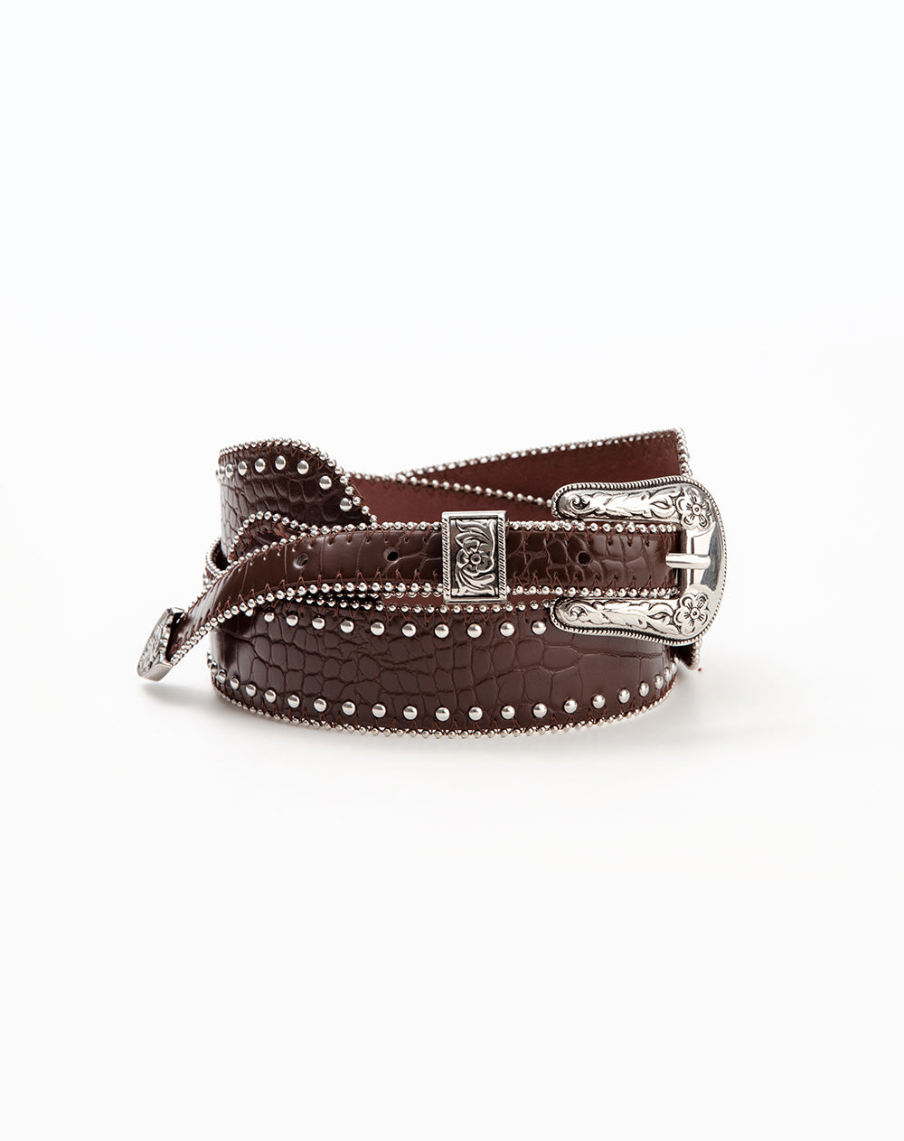 Correa con apliques café mujer