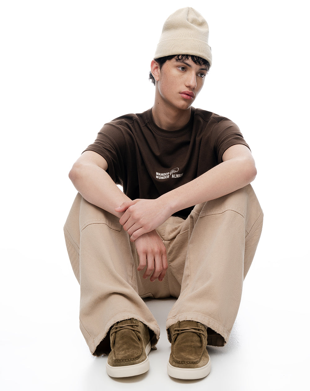 Zapatos loafer taupe