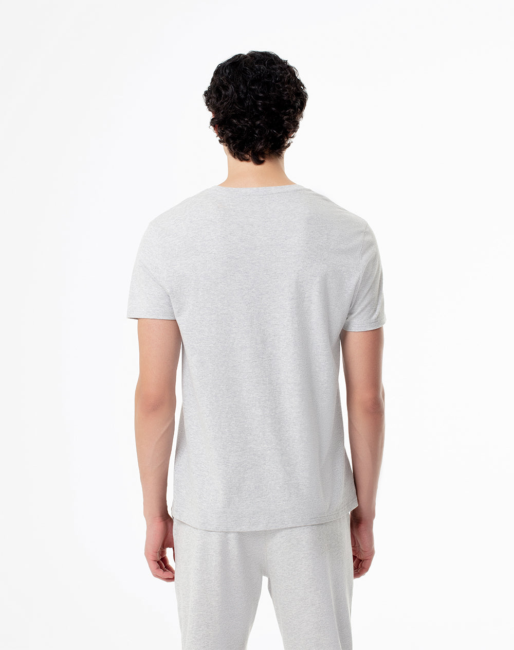 Camiseta regular algodón jersey gris hombre