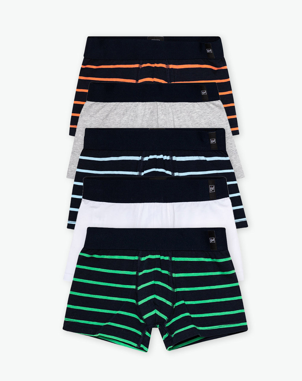 Bóxer niño algodón x5unds surtido