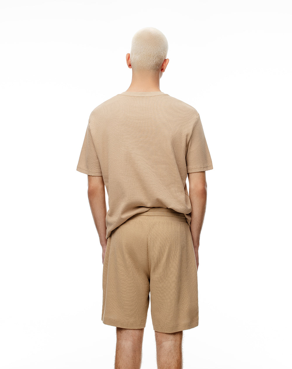 Bermuda regular algodón habano hombre