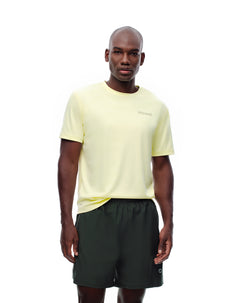 Pantaloneta deportiva malla interna verde hombre