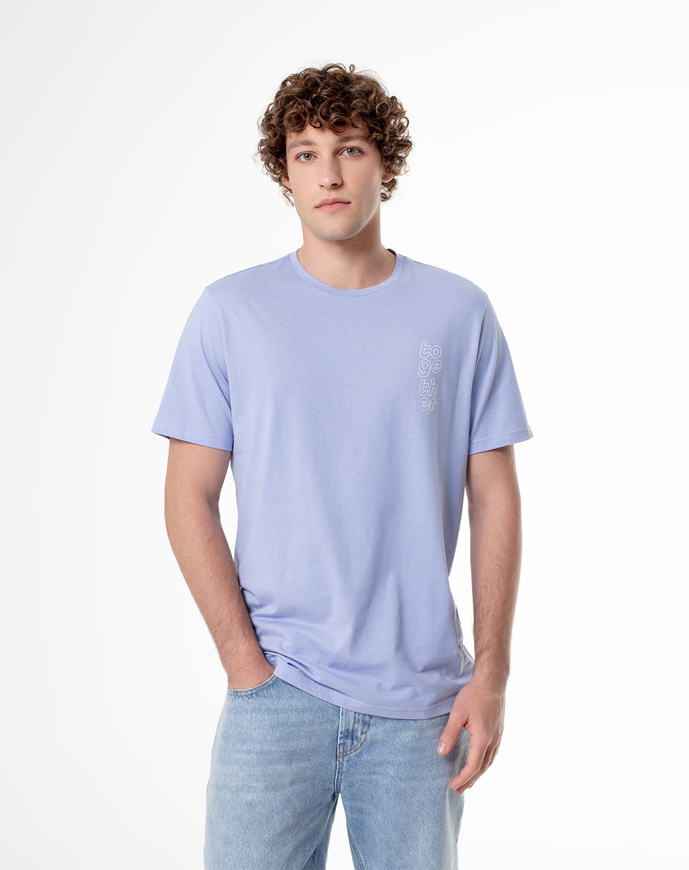 Camiseta Oversized Fit Manga Corta Azul Estilo Único y Cómodo