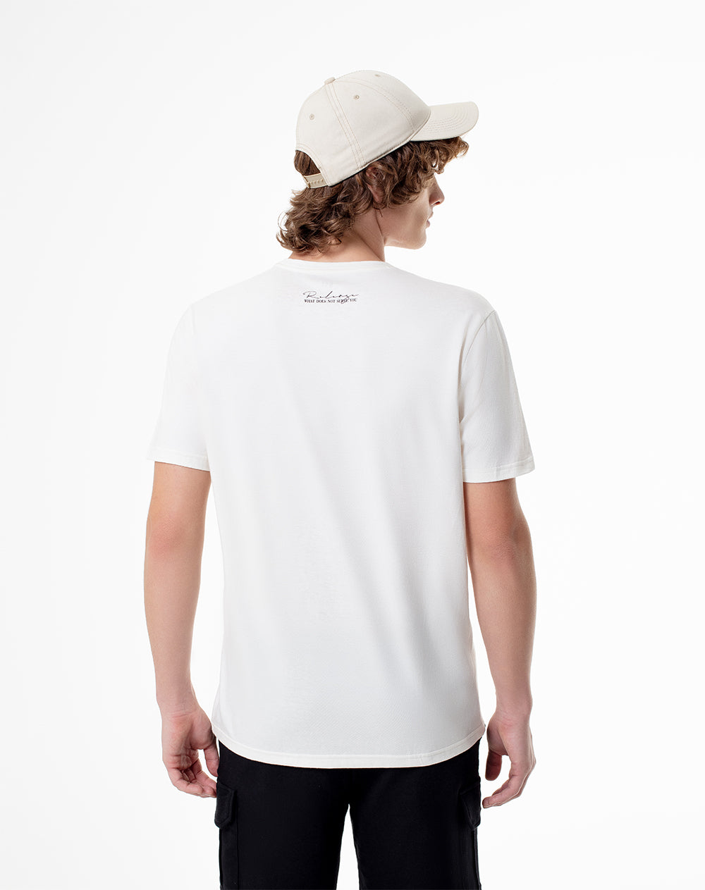 Camiseta regular algodón jersey crudo hombre