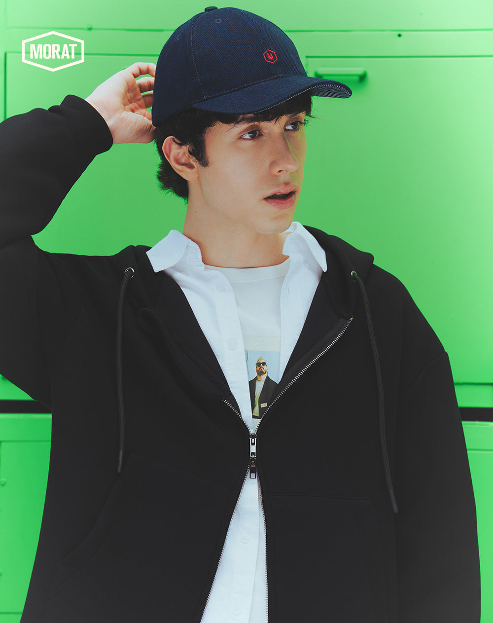Gorra baseball en denim índigo oscuro unisex GEF | MORAT