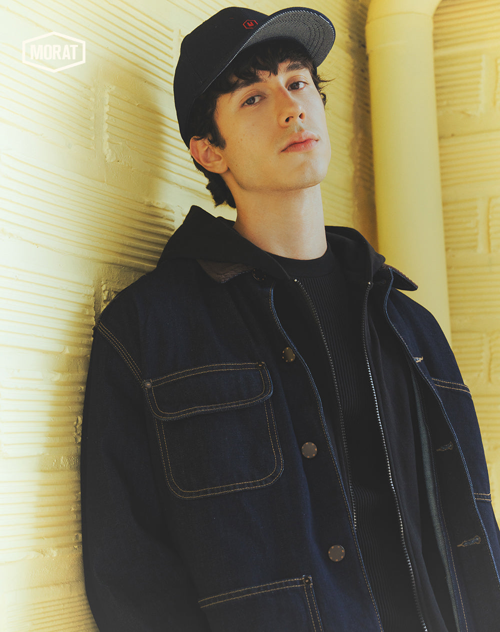 Gorra baseball en denim índigo oscuro unisex GEF | MORAT
