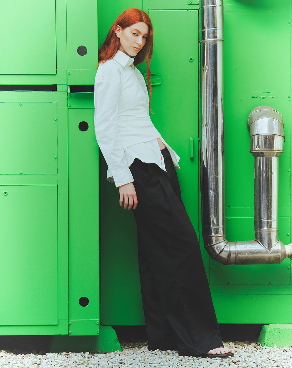 Pantalón sastre negro mujer
