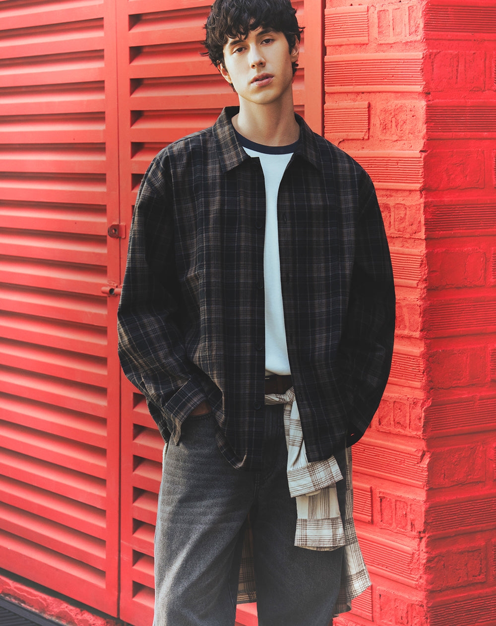Camisa overshirt cuadros hombre
