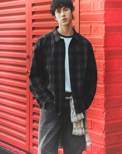 Camisa overshirt cuadros hombre