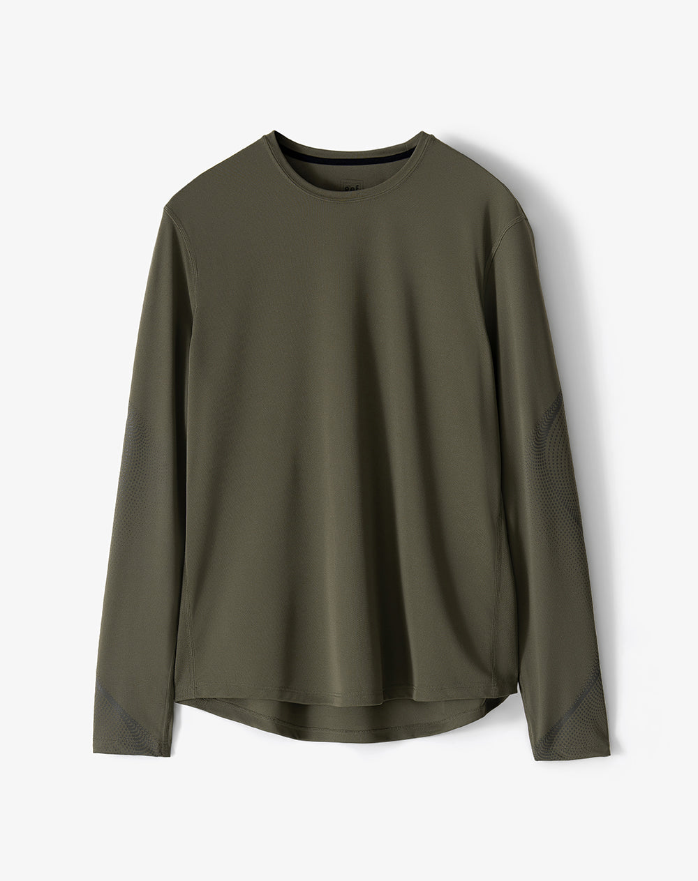 Camiseta regular manga larga taupe estampado hombre