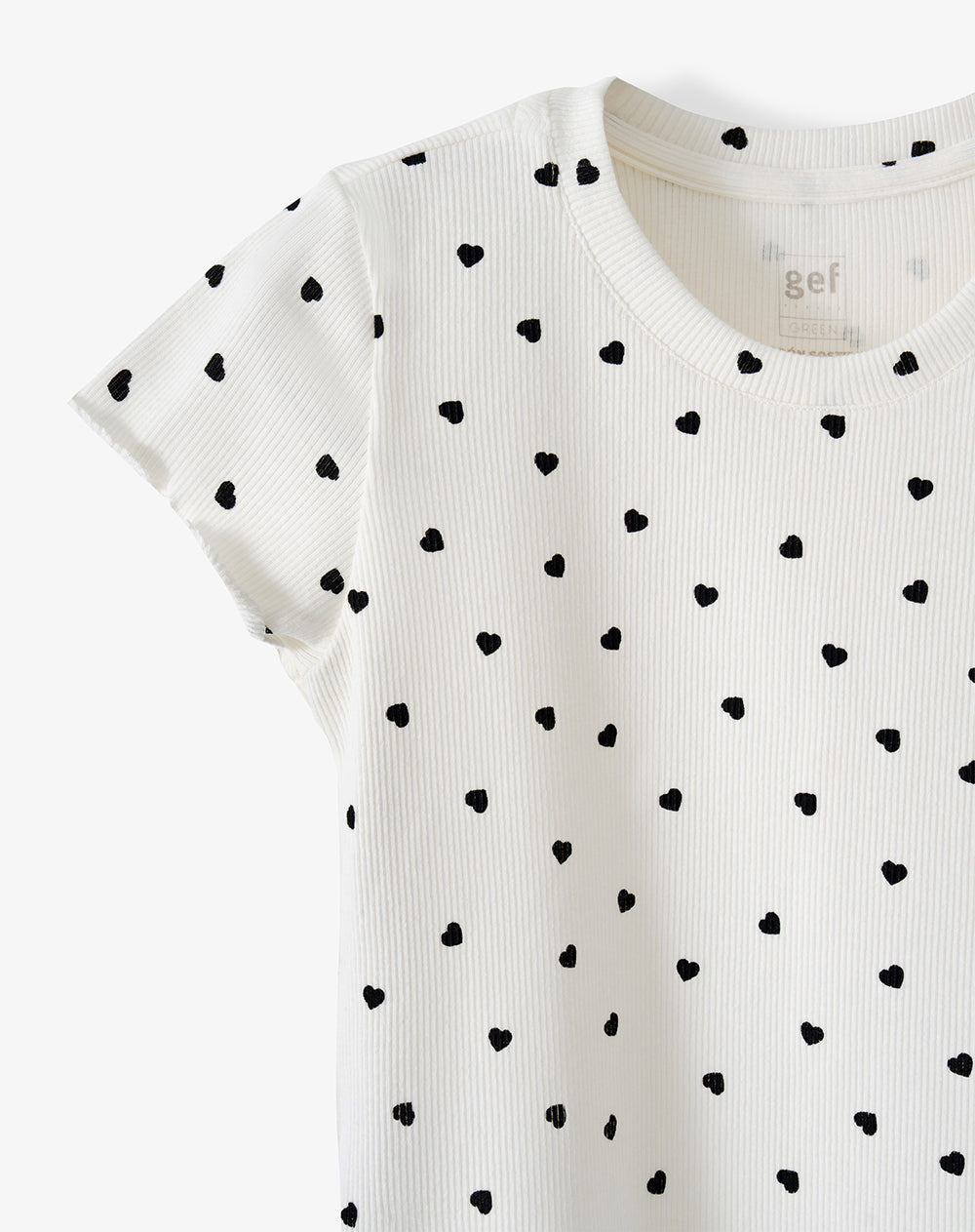 Camiseta slim manga corta blanca estampada