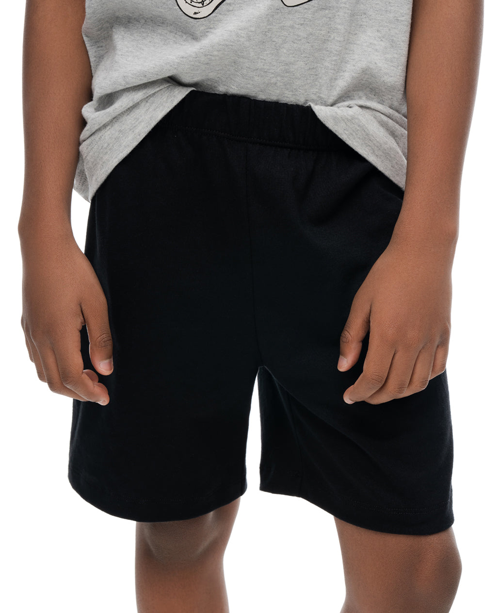 Pijama regular manga corta gris ada niño