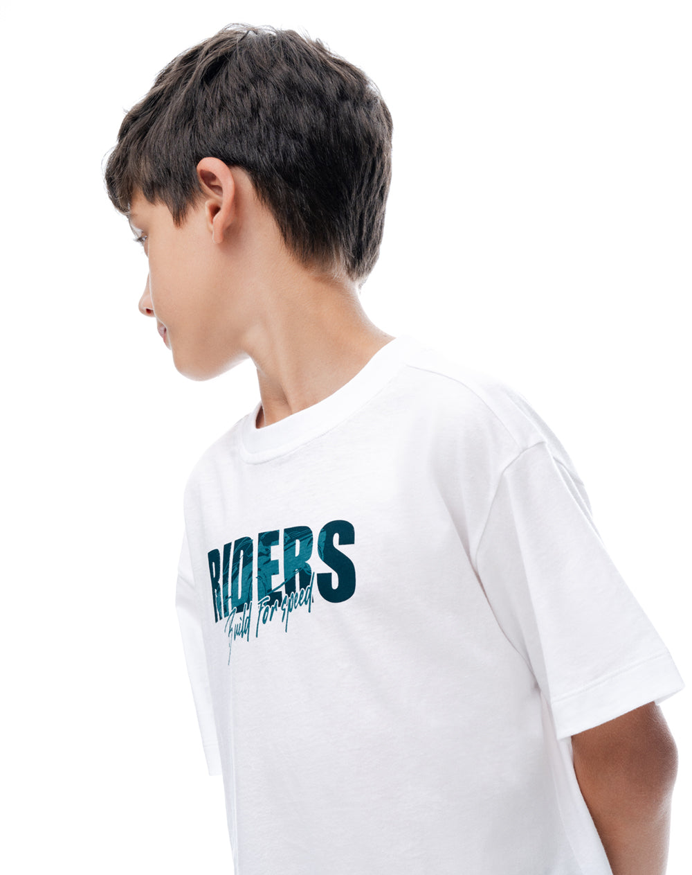 Pijama regular manga corta verde niño