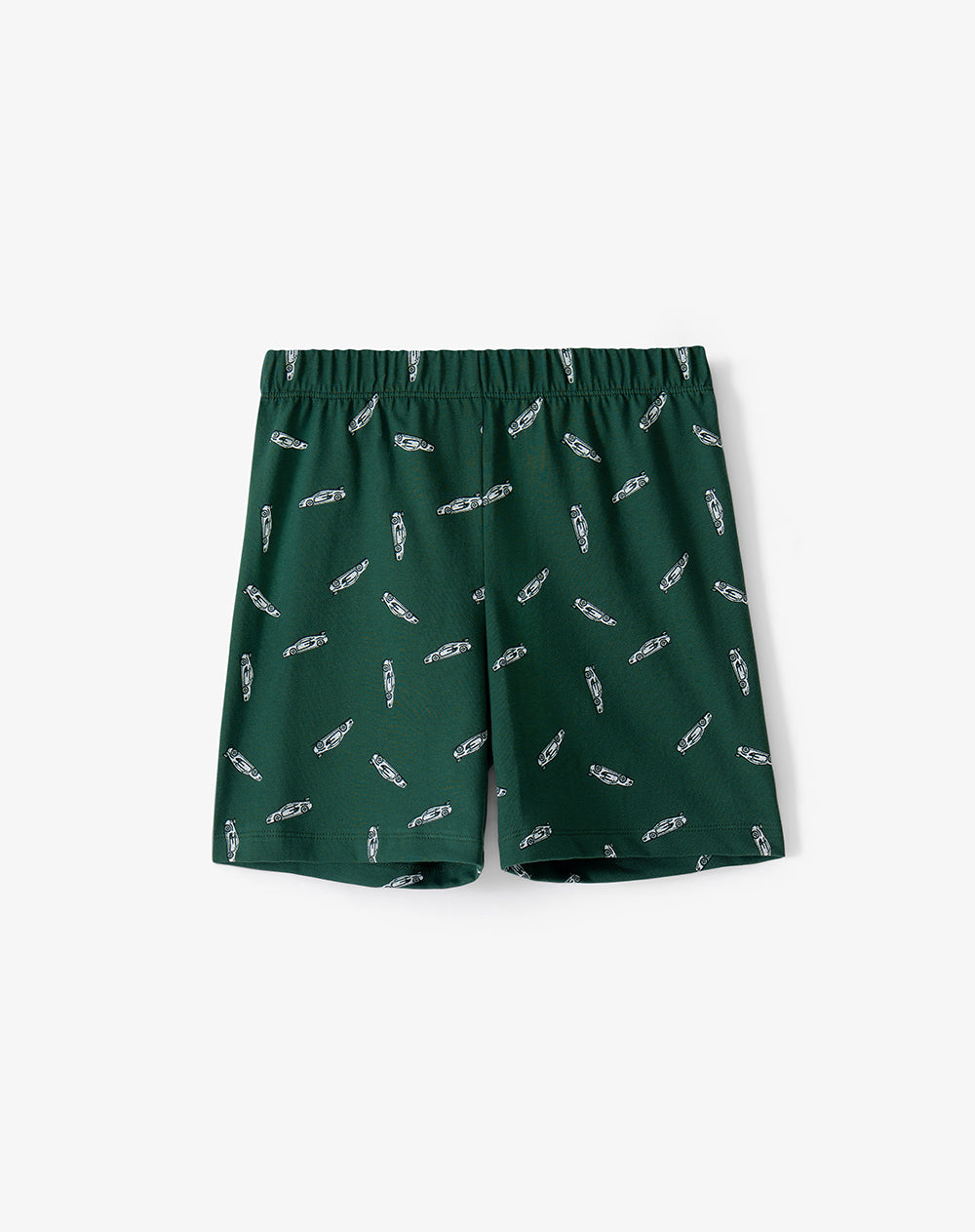 Pijama regular manga corta verde niño