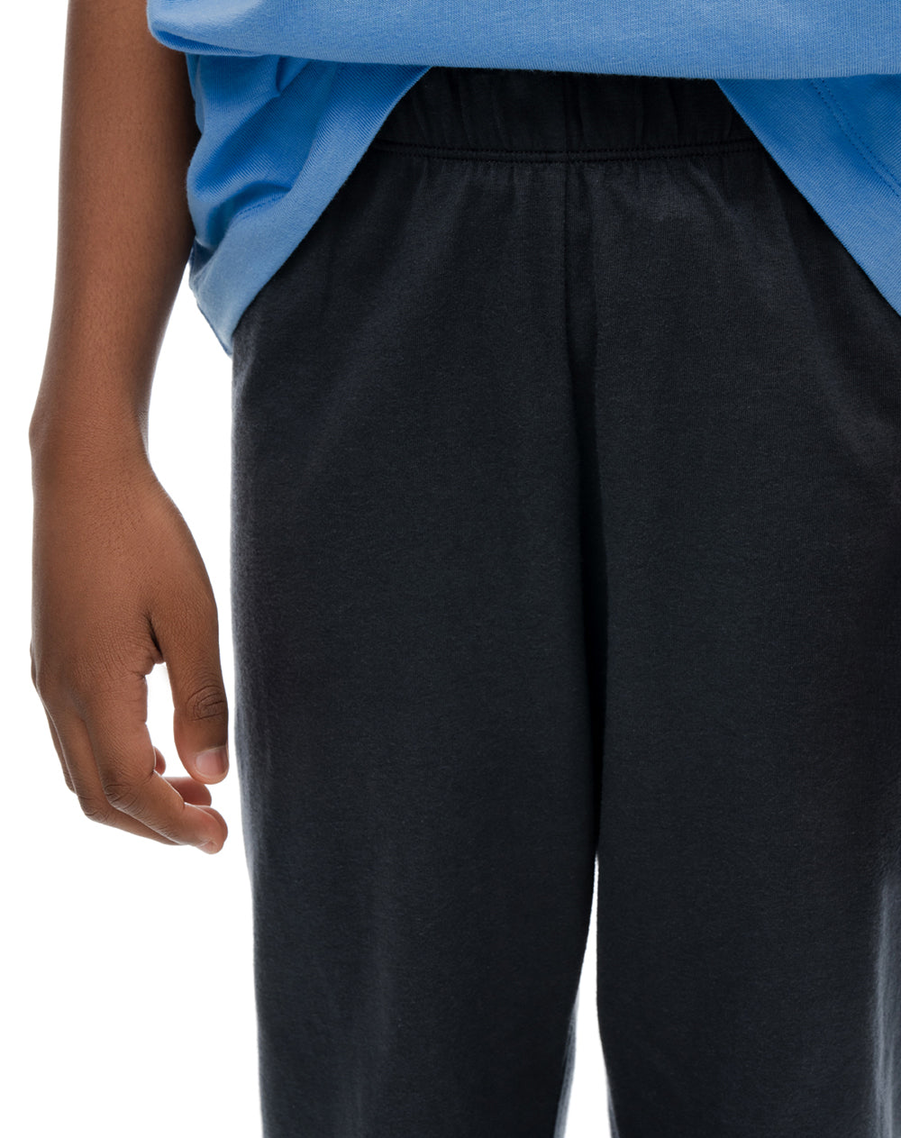 Pijama regular manga corta azul niño