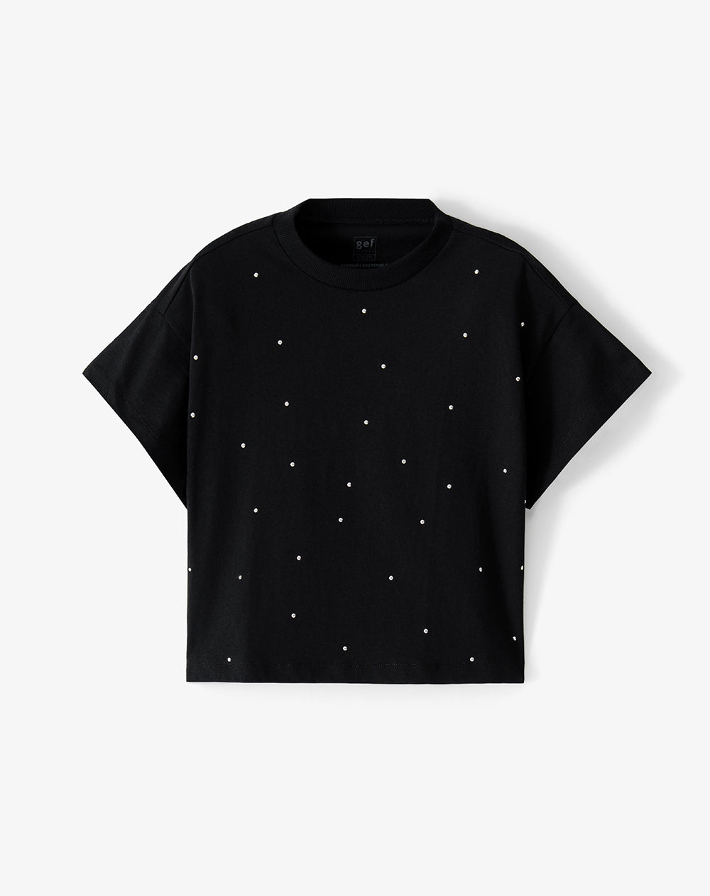 Camiseta relaxed manga corta negra