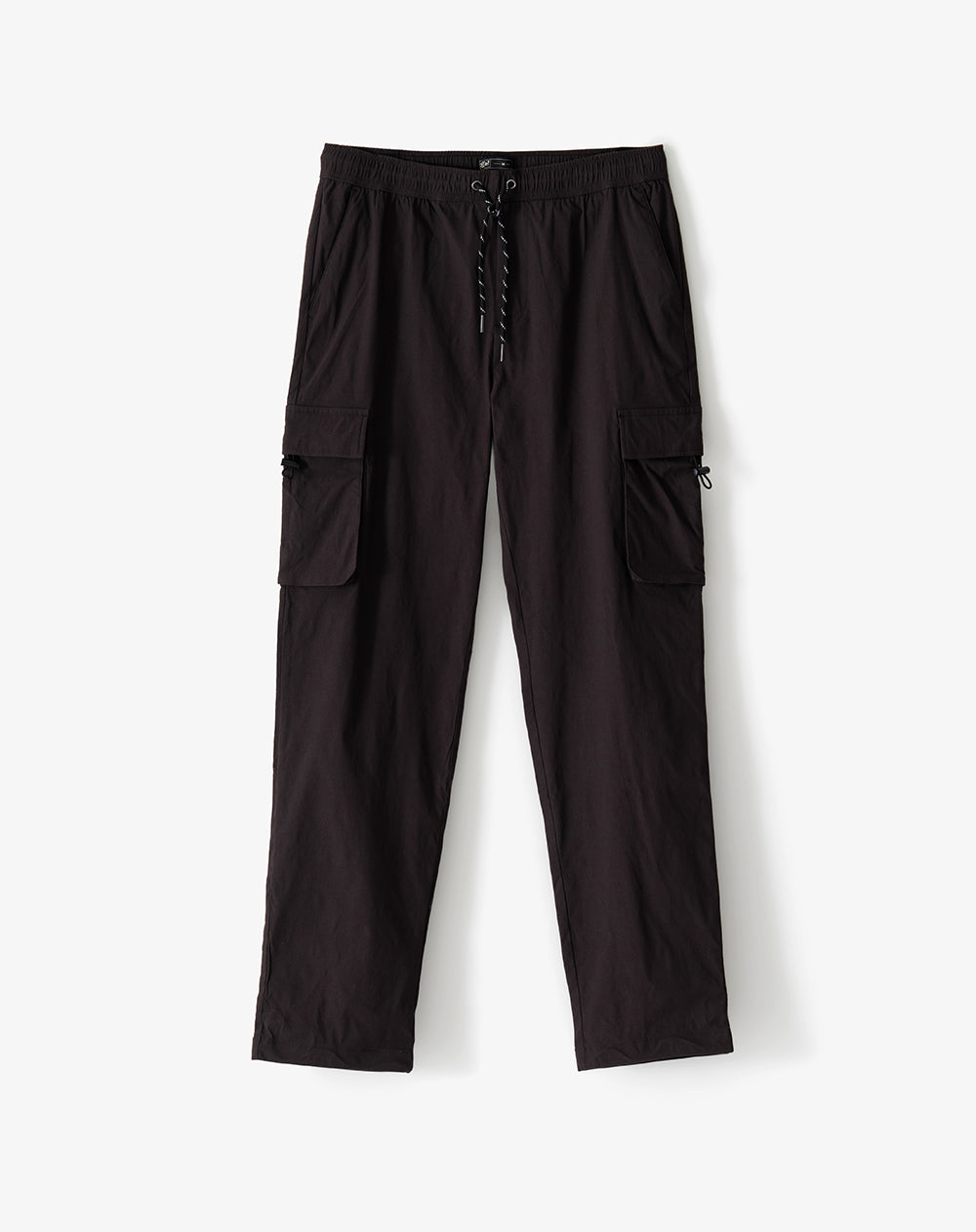 Pantalón regular tiro medio café hombre
