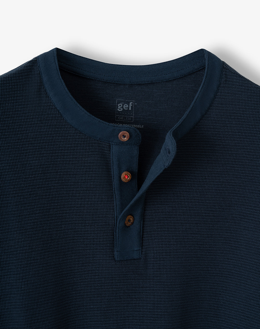 Camiseta slim manga larga azul hombre
