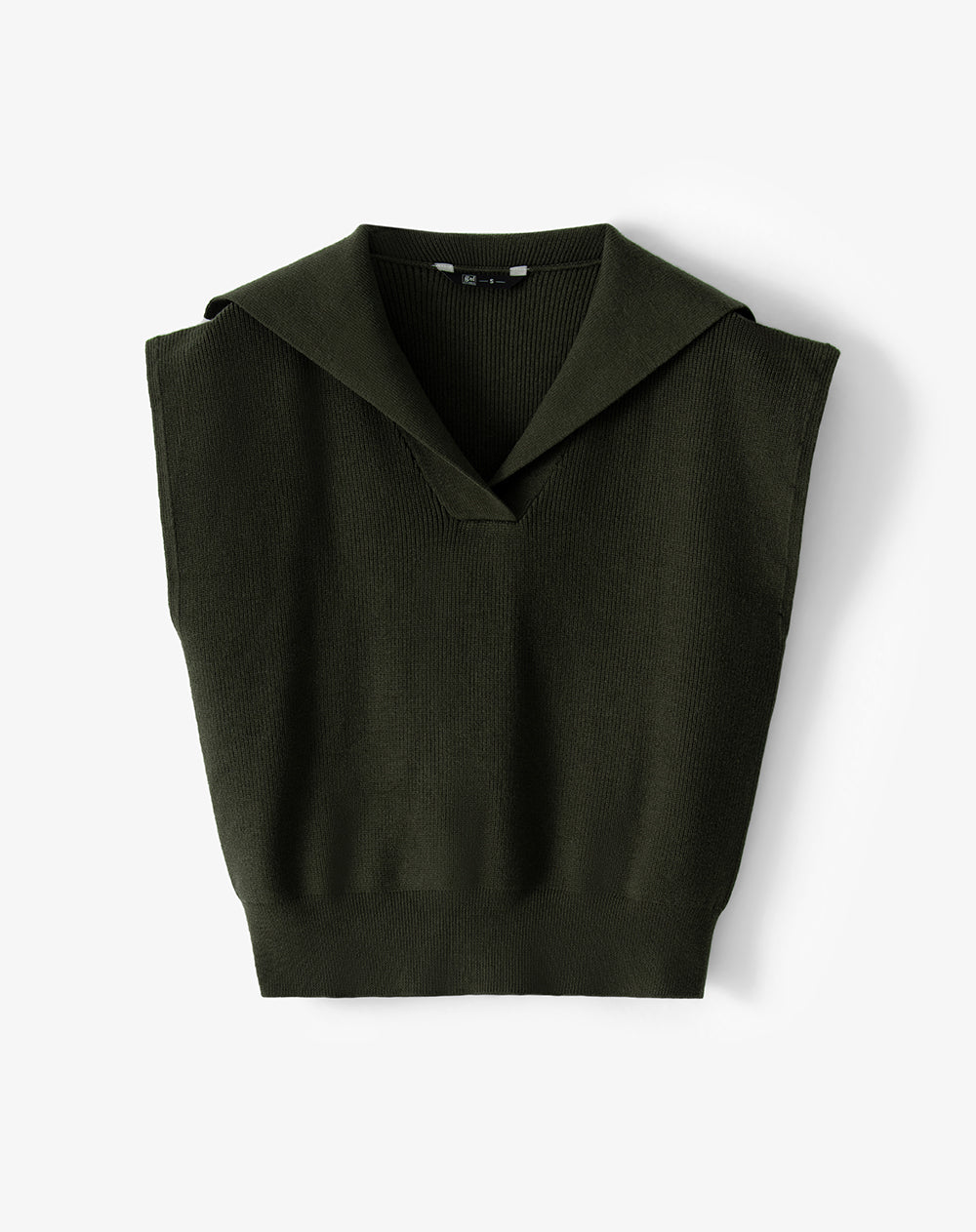 Chaleco oversize sin capucha verde mujer