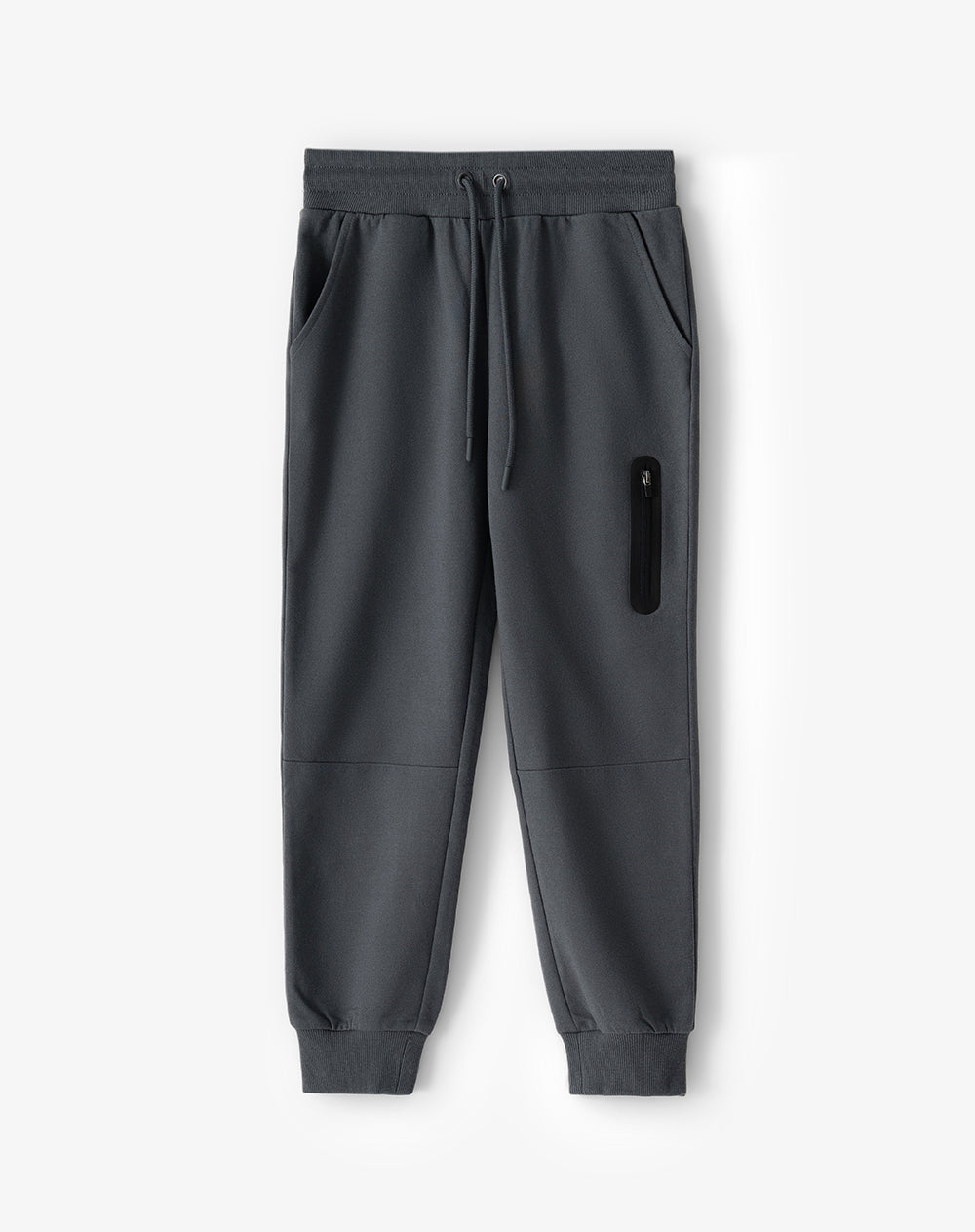 Jogger regular tiro medio gris