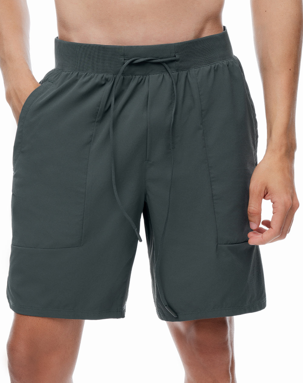 Pantaloneta deportiva verde hombre