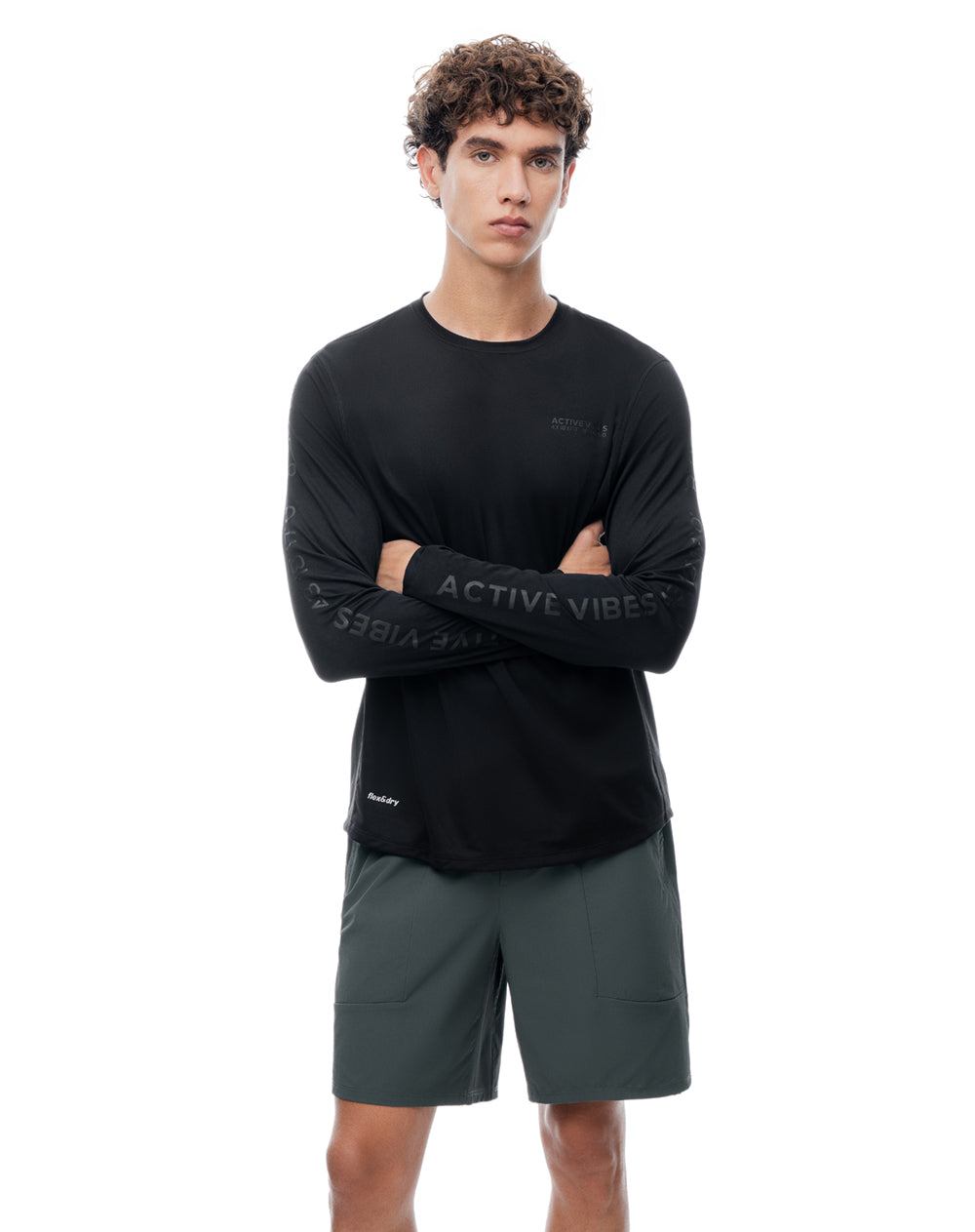Pantaloneta deportiva verde hombre