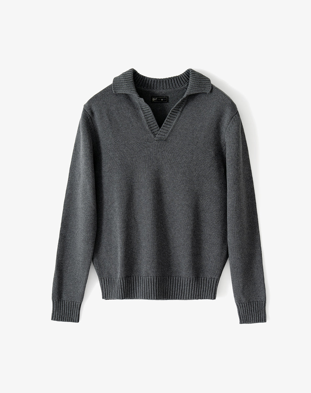 Buzo regular gris hombre