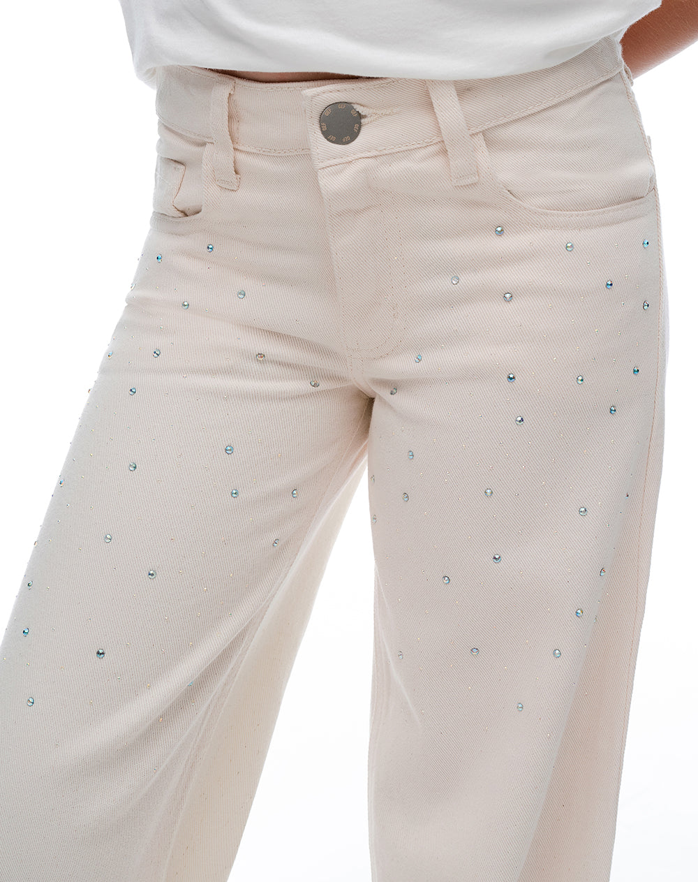 Jean loose tiro medio crudo