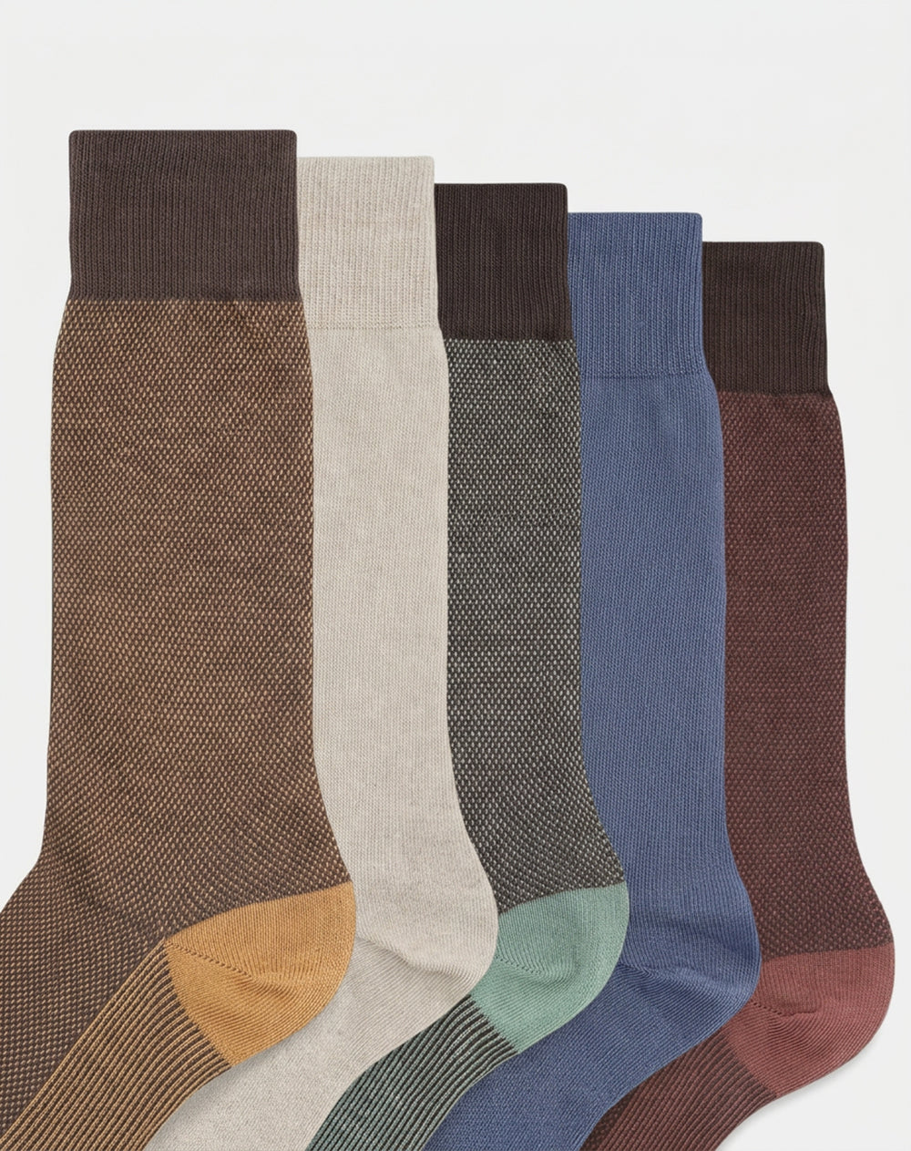 5 pares de medias largas surtido hombre