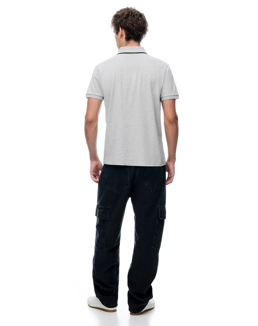 Polo regular gris ada hombre