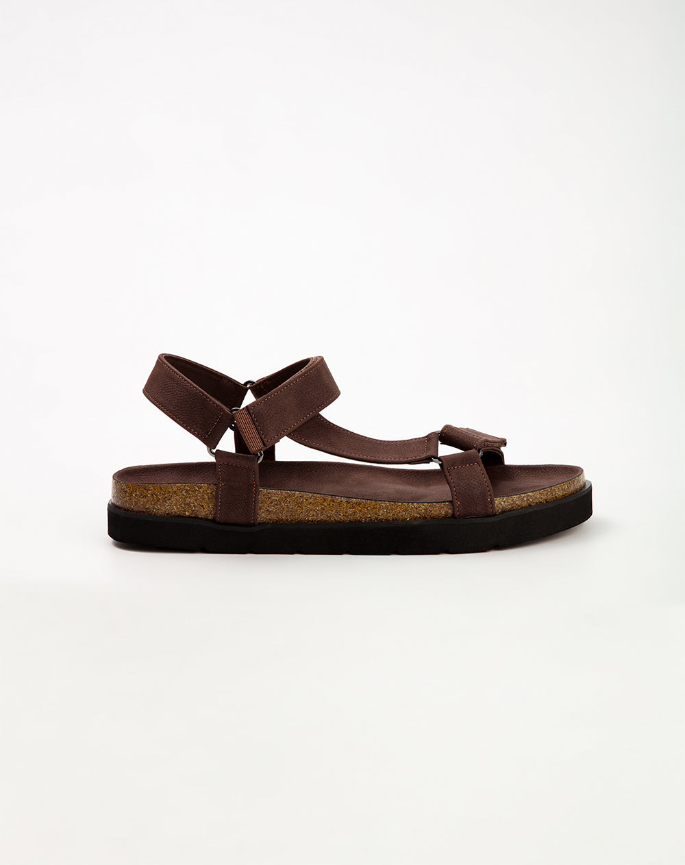 Sandalias café hombre