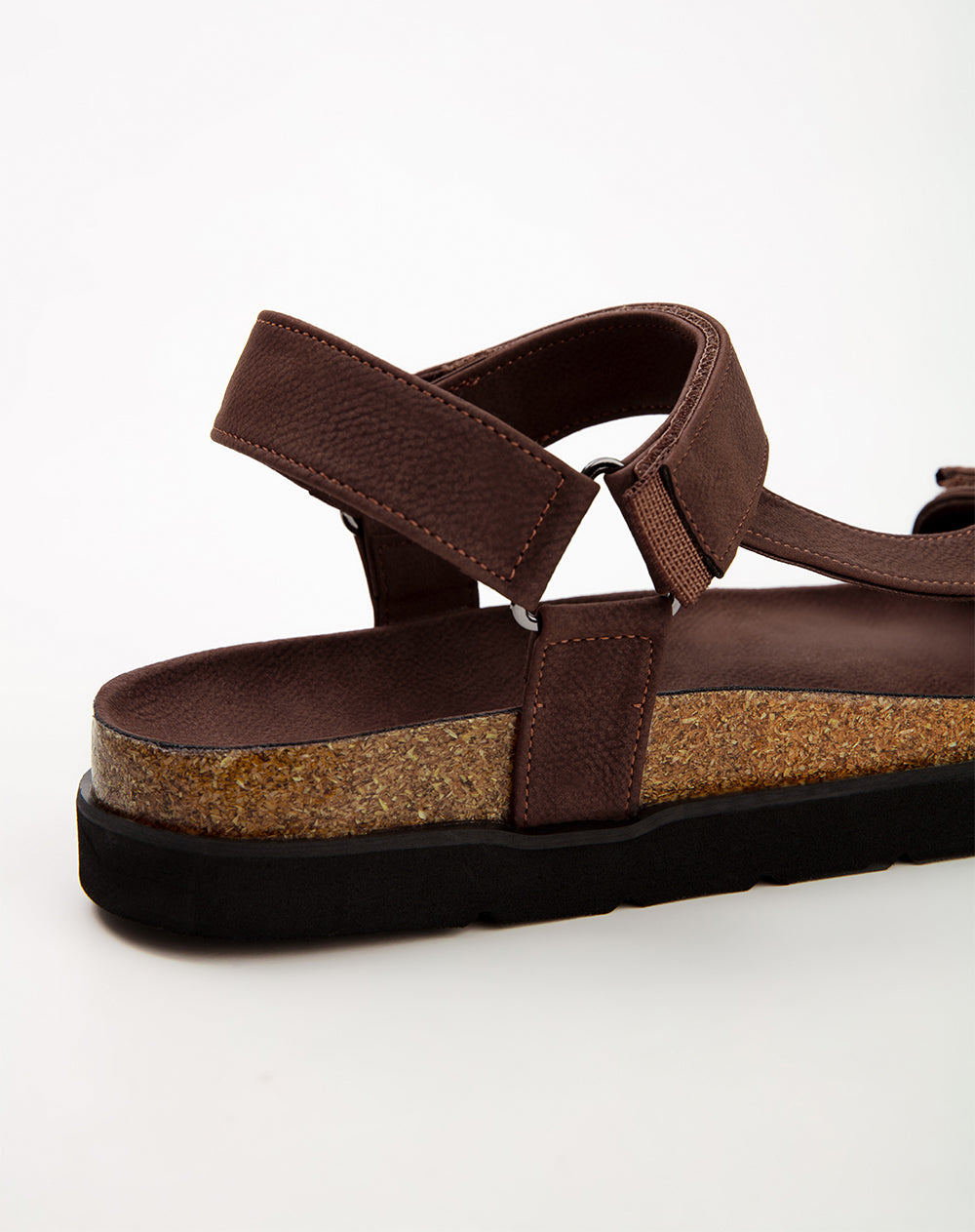 Sandalias café hombre