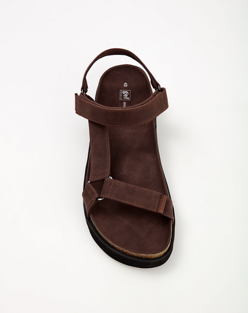 Sandalias café hombre