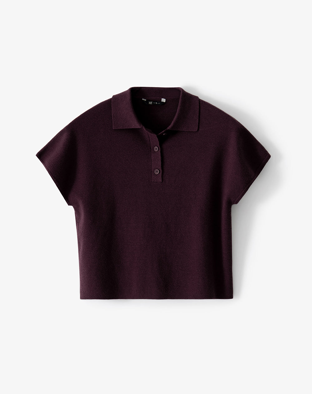Polo regular vino tinto mujer