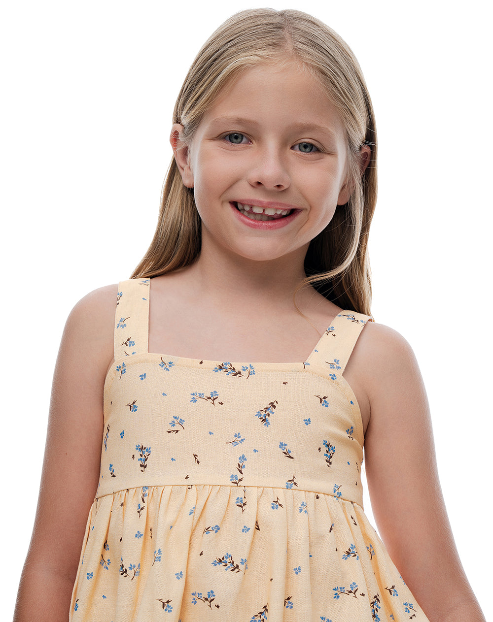 Camisa regular fit amarillo estampado