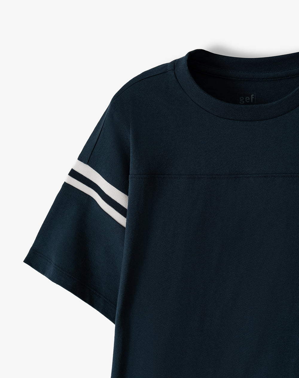 Camiseta regular manga corta azul niño